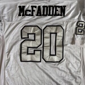 Darren McFadden #20 Oakland Raiders On-Field Reebok NFL Jersey White Size 54